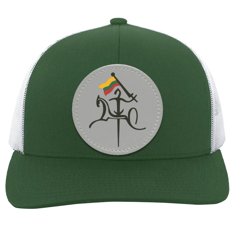 Vytis With Lithuanian Flag - Trucker Snap Back - Circle Patch - Lithuania Strong