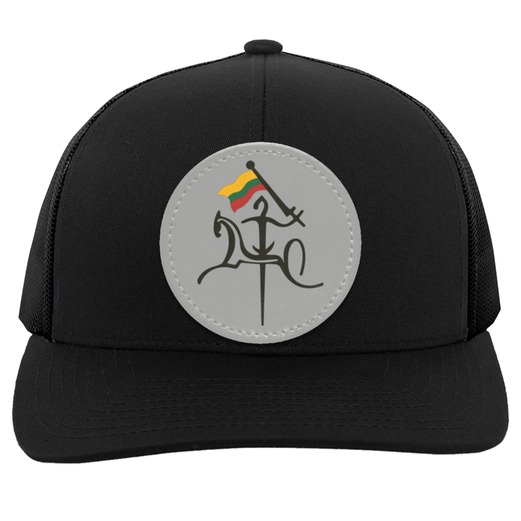 Vytis With Lithuanian Flag - Trucker Snap Back - Circle Patch - Lithuania Strong