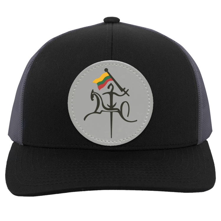 Vytis With Lithuanian Flag - Trucker Snap Back - Circle Patch - Lithuania Strong