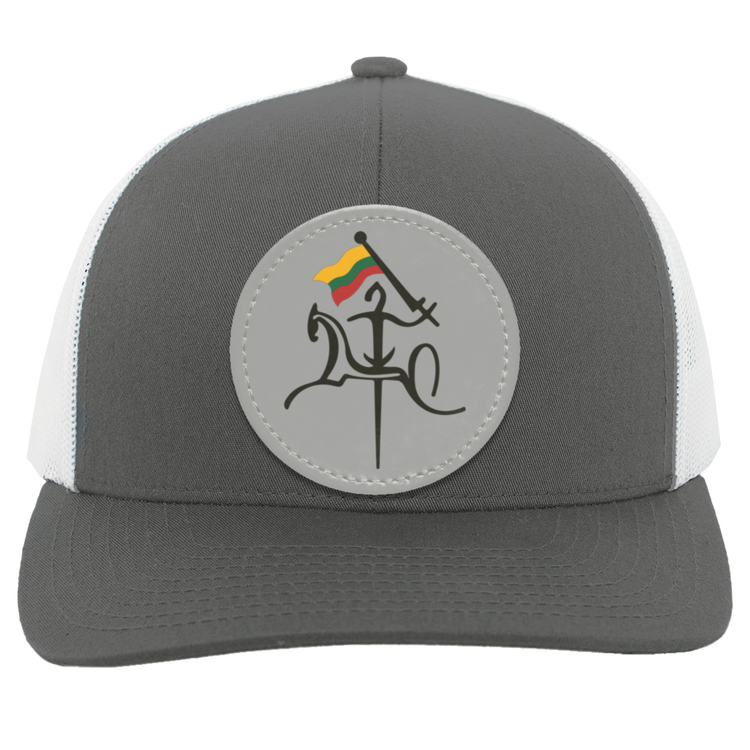 Vytis With Lithuanian Flag - Trucker Snap Back - Circle Patch - Lithuania Strong
