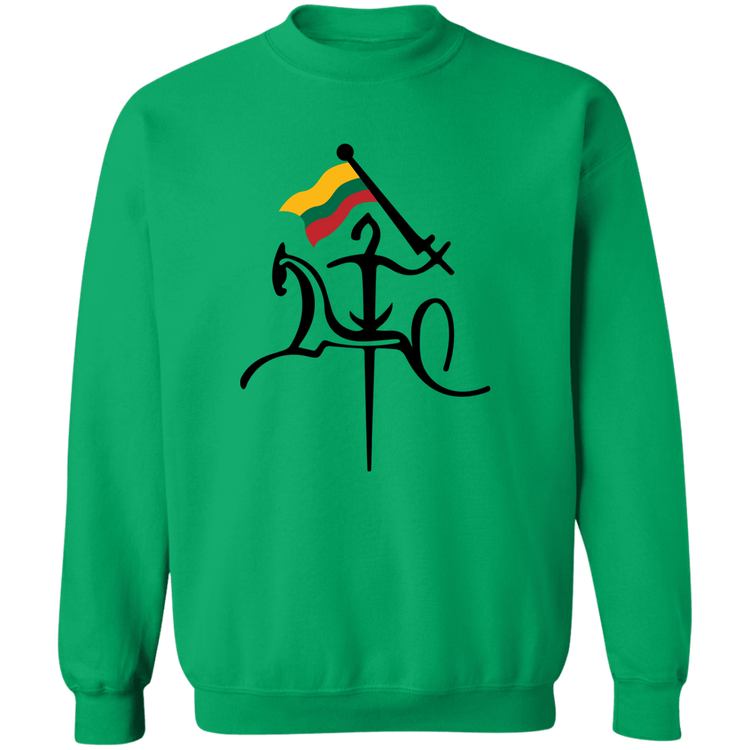 Vytis with Flag - MenWomen Unisex Comfort Crewneck Pullover Sweatshirt - Lithuania Strong