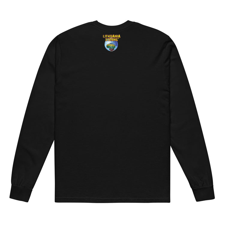 Lietuva Paris 2024 - Men/Women Unisex Soft-Washed Comfort Cotton Long Sleeve T-Shirt