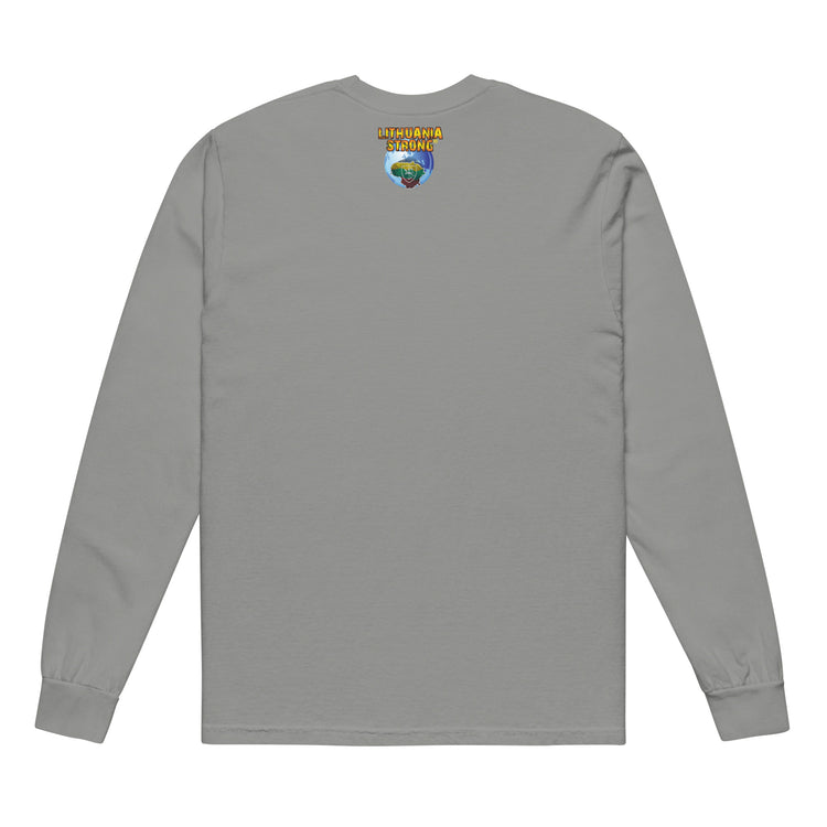 Lietuva Paris 2024 - Men/Women Unisex Soft-Washed Comfort Cotton Long Sleeve T-Shirt
