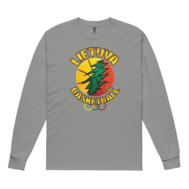 Lietuva Basketball - Men/Women Unisex Soft-Washed Comfort Cotton Long Sleeve T-Shirt