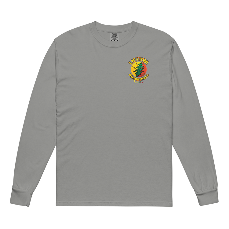 Lietuva Basketball - Men/Women Unisex Soft-Washed Comfort Cotton Long Sleeve T-Shirt