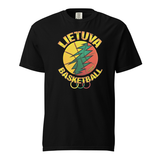 Lietuva Basketball - Men/Women Unisex Soft-Washed Comfort Cotton Short Sleeve T-Shirt