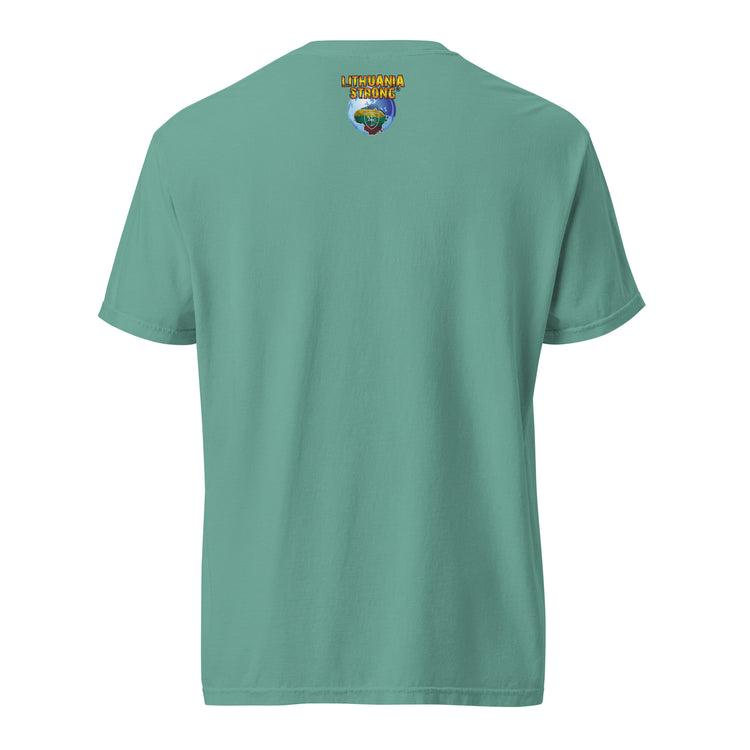 Lietuva Paris 2024 - Men/Women Unisex Soft-Washed Comfort Cotton Short Sleeve T-Shirt