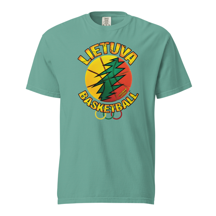 Lietuva Basketball - Men/Women Unisex Soft-Washed Comfort Cotton Short Sleeve T-Shirt