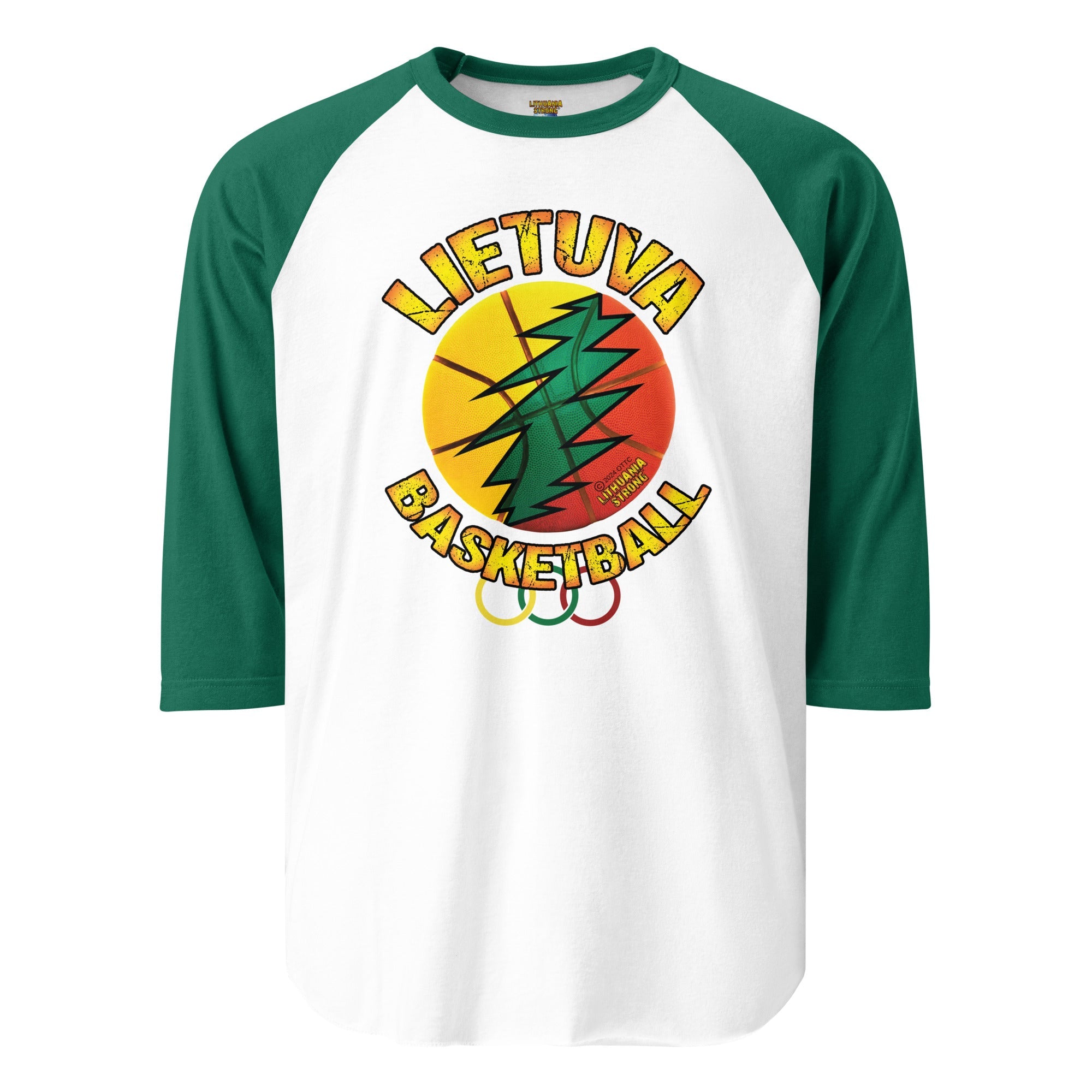 Lietuva - Men/Women Unisex 3/4 Sleeve