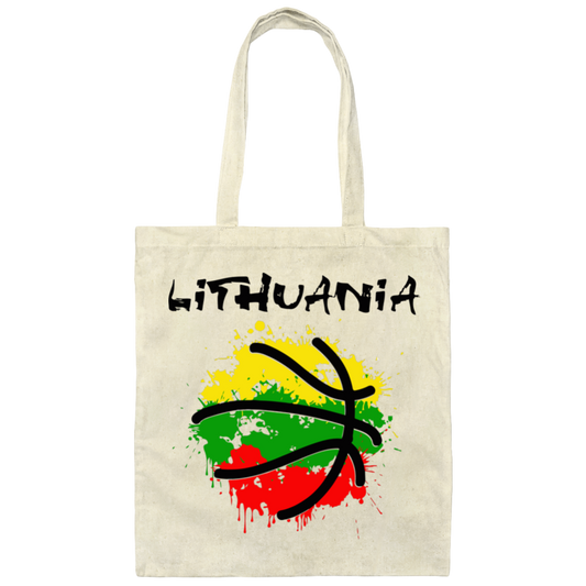 Abstract Lithuania - Canvas Tote Bag - Lithuania Strong