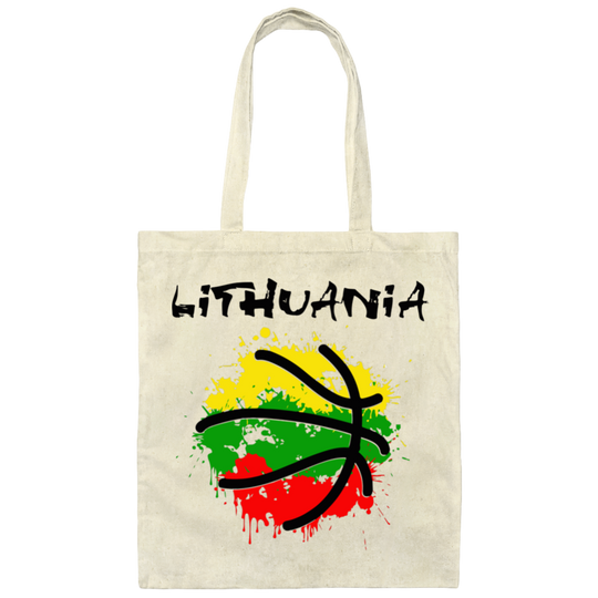 Abstract Lithuania - Canvas Tote Bag - Lithuania Strong