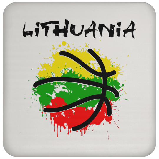 Abstract Lithuania - High Gloss Coaster - Lithuania Strong