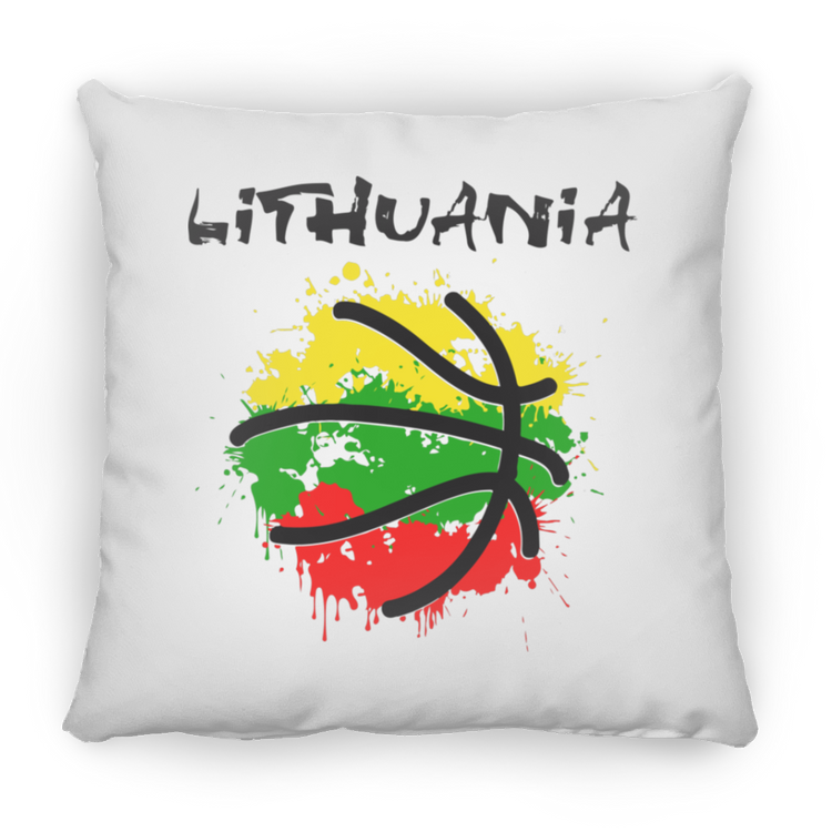 Abstract Lithuania - Large Square Pillow - Lithuania Strong