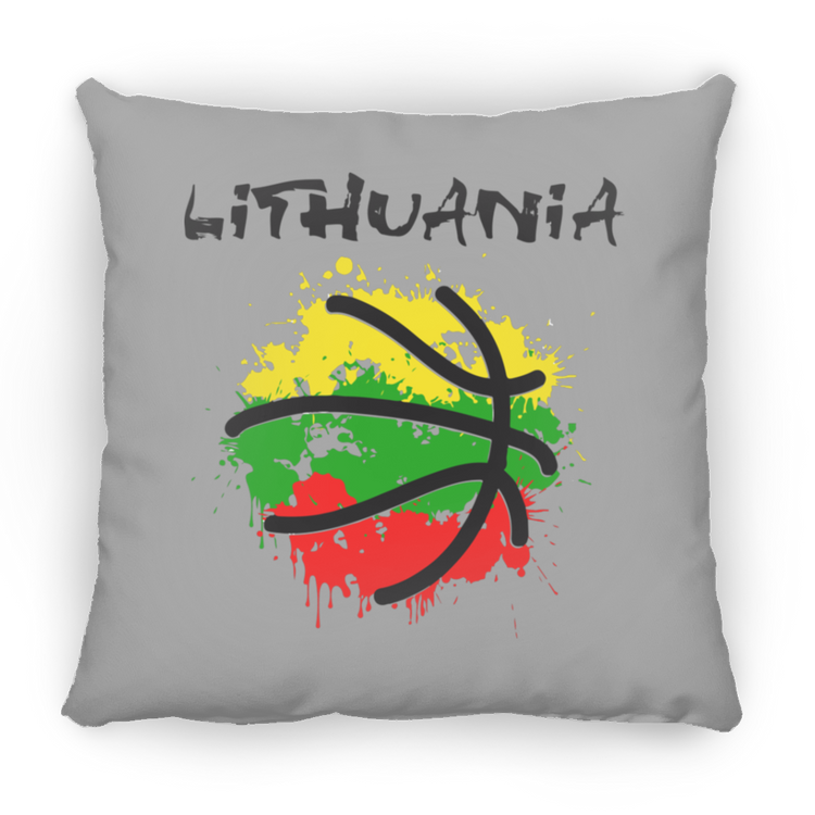 Abstract Lithuania - Large Square Pillow - Lithuania Strong