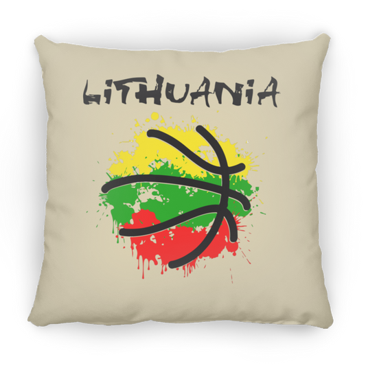 Abstract Lithuania - Small Square Pillow - Lithuania Strong