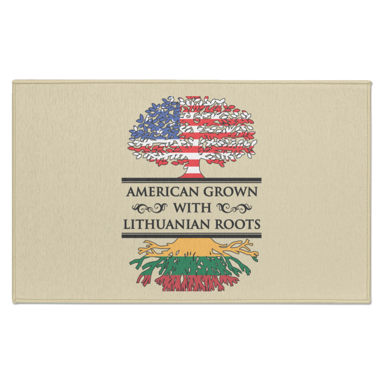 American Grown Lithuanian Roots - Indoor Doormat - Lithuania Strong