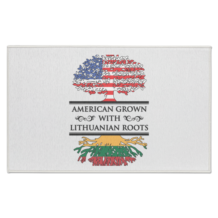 American Grown Lithuanian Roots - Indoor Doormat - Lithuania Strong