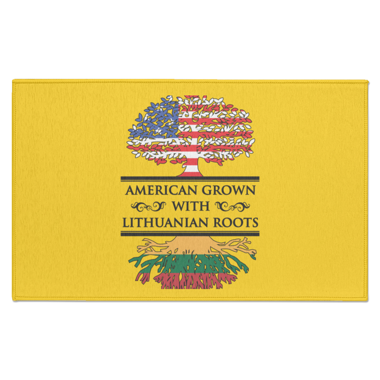 American Grown Lithuanian Roots - Indoor Doormat - Lithuania Strong