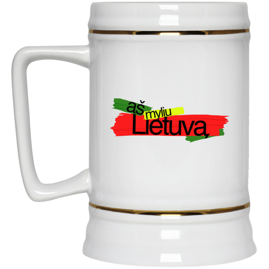 As Myliu Lietuva - 22 oz. Ceramic Stein - Lithuania Strong