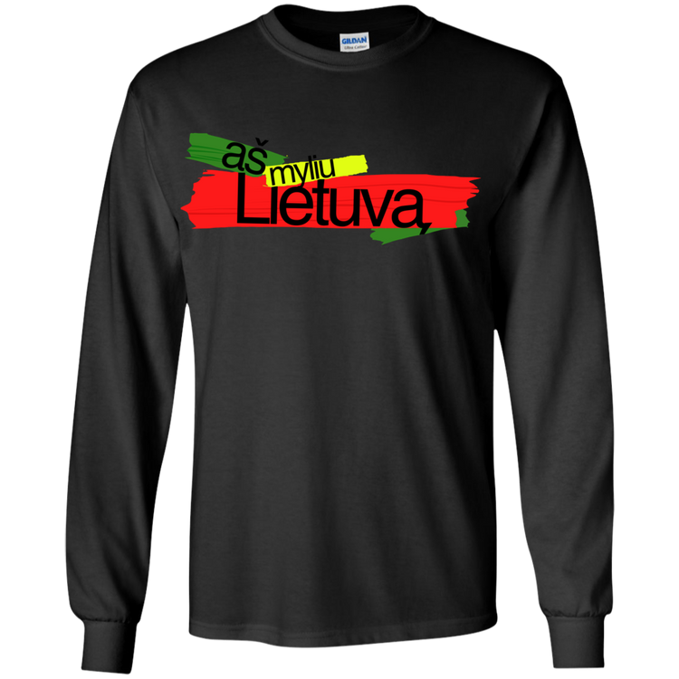 As Myliu Lietuva - Boys Youth Classic Long Sleeve T-Shirt - Lithuania Strong