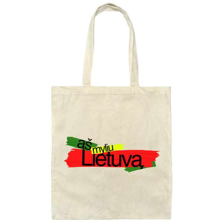 As Myliu Lietuva - Canvas Tote Bag - Lithuania Strong