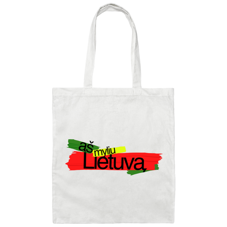 As Myliu Lietuva - Canvas Tote Bag - Lithuania Strong