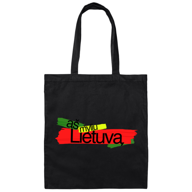 As Myliu Lietuva - Canvas Tote Bag - Lithuania Strong