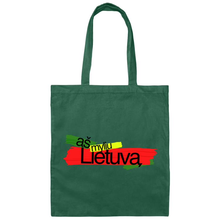 As Myliu Lietuva - Canvas Tote Bag - Lithuania Strong