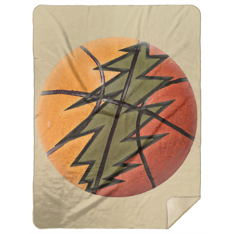 Basketball Bolt - Premium Mink Sherpa Blanket 60x80