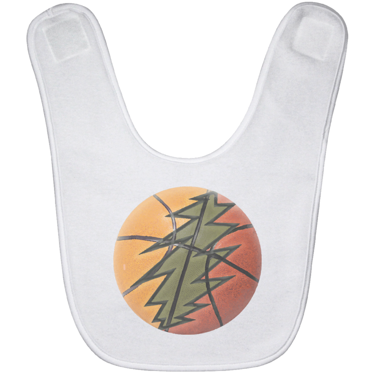 Basketball Bolt - BABYBIB Baby Bib - Lithuania Strong