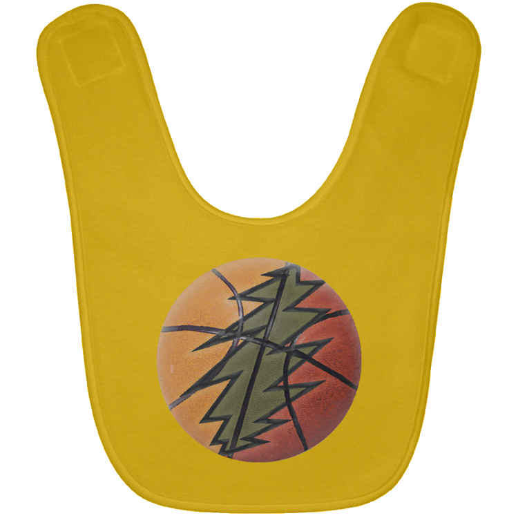 Basketball Bolt - BABYBIB Baby Bib - Lithuania Strong