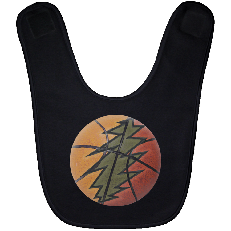 Basketball Bolt - BABYBIB Baby Bib - Lithuania Strong