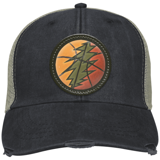 Basketball Bolt - Distressed Ollie Cap - Circle Patch - Lithuania Strong