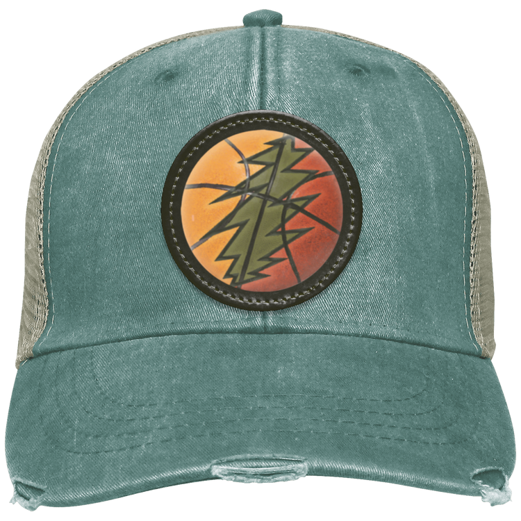 Basketball Bolt - Distressed Ollie Cap - Circle Patch - Lithuania Strong