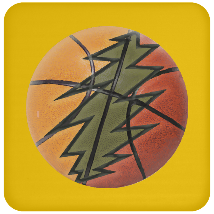 Basketball Bolt - High Gloss Coaster - Lithuania Strong