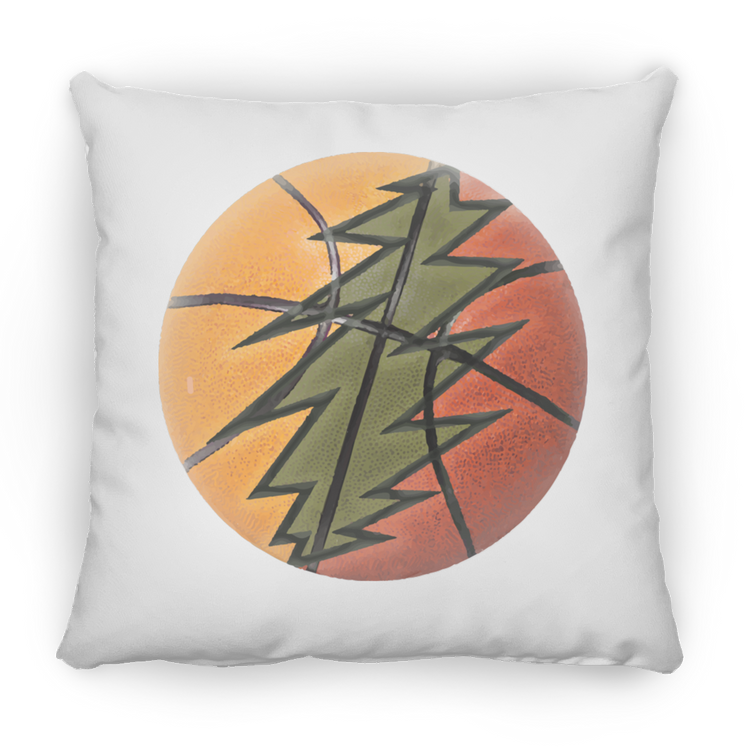 Basketball Bolt - Small Square Pillow - Lithuania Strong