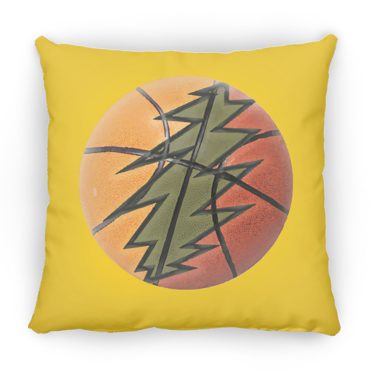 Basketball Bolt - Small Square Pillow - Lithuania Strong