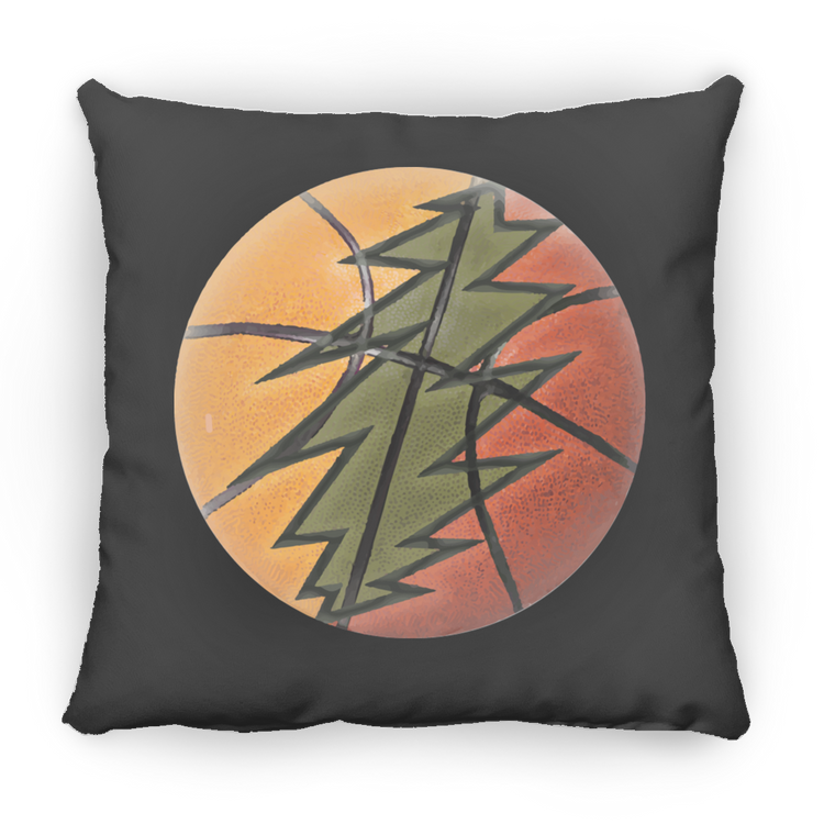 Basketball Bolt - Small Square Pillow - Lithuania Strong