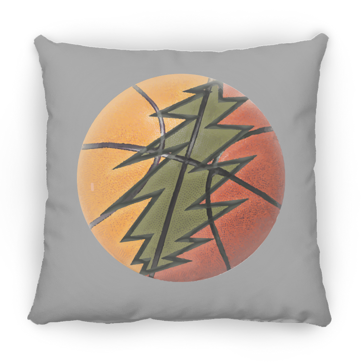 Basketball Bolt - Small Square Pillow - Lithuania Strong