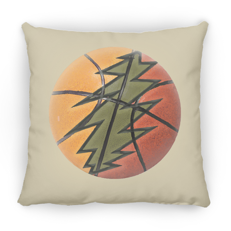 Basketball Bolt - Small Square Pillow - Lithuania Strong