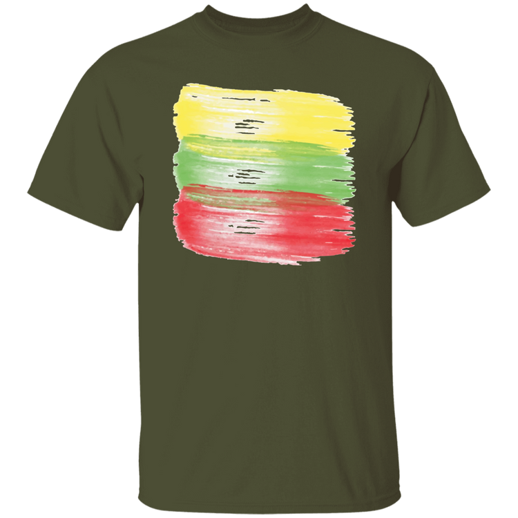 Brush Stroke - Mens Classic Short Sleeve T-Shirt - Lithuania Strong