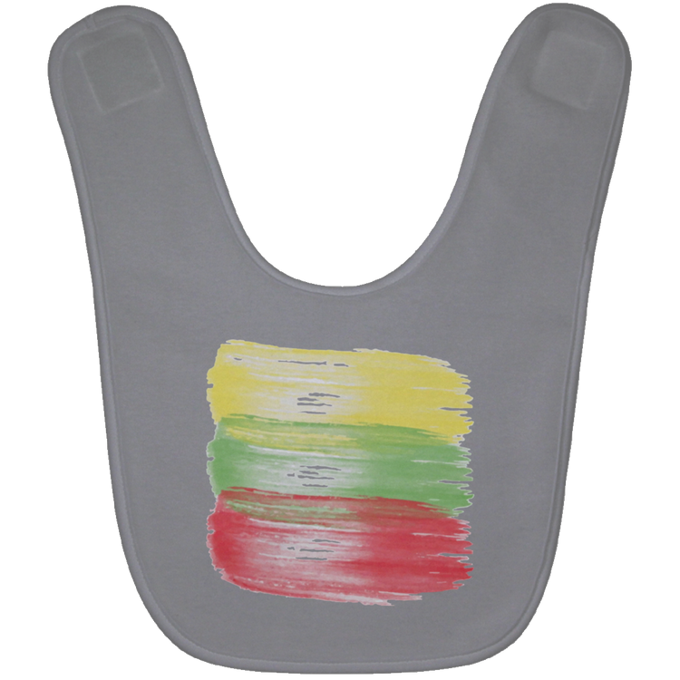 Brush Strokes - BABYBIB Baby Bib - Lithuania Strong