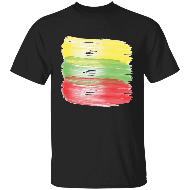 Brush Strokes - BoysGirls Youth Classic Short Sleeve T-Shirt - Lithuania Strong