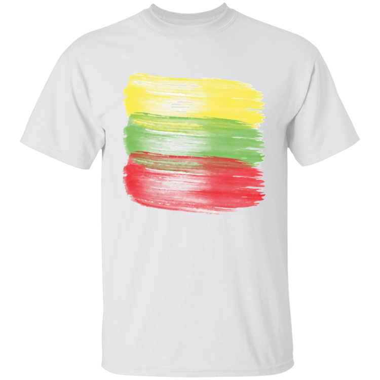 Brush Strokes - BoysGirls Youth Classic Short Sleeve T-Shirt - Lithuania Strong