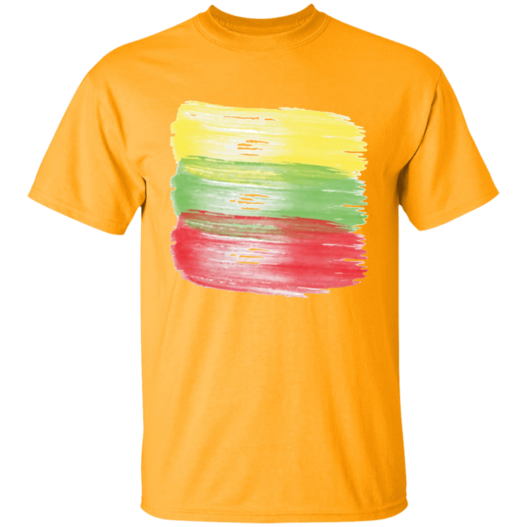 Brush Strokes - BoysGirls Youth Classic Short Sleeve T-Shirt - Lithuania Strong