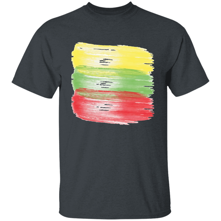 Brush Strokes - BoysGirls Youth Classic Short Sleeve T-Shirt - Lithuania Strong