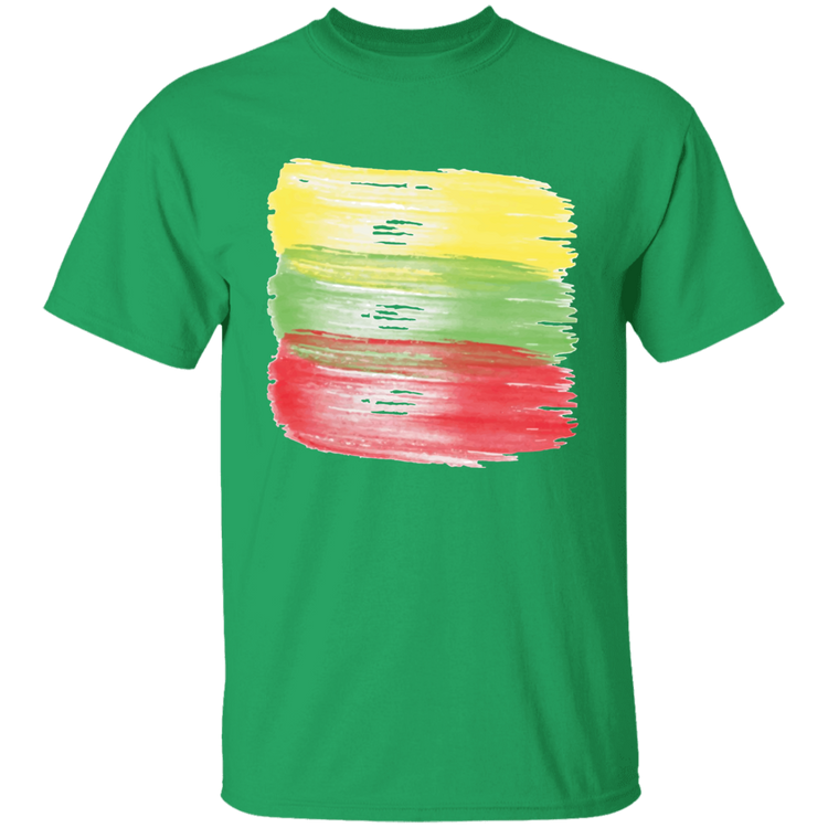 Brush Strokes - BoysGirls Youth Classic Short Sleeve T-Shirt - Lithuania Strong