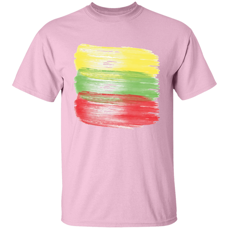 Brush Strokes - BoysGirls Youth Classic Short Sleeve T-Shirt - Lithuania Strong