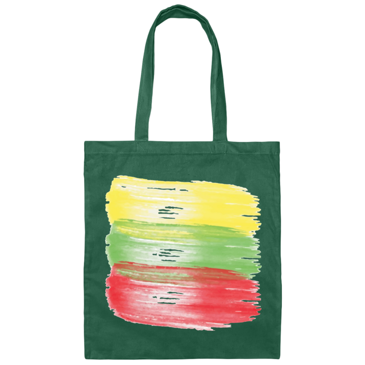 Brush Strokes - Canvas Tote Bag - Lithuania Strong