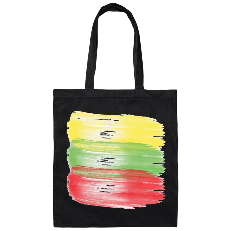 Brush Strokes - Canvas Tote Bag - Lithuania Strong